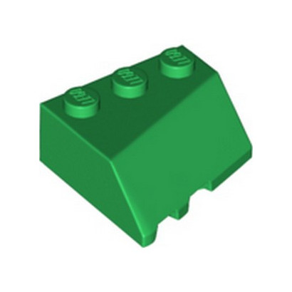 LEGO 6404638 RIGHT ROOF TILE 3X3, DEG. 45/18/45 - DARK GREEN