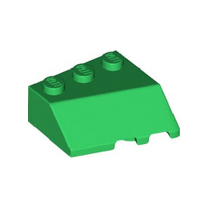 LEGO 6404631 LEFT ROOF TILE 3X3, DEG. 45/18/45  - DARK GREEN