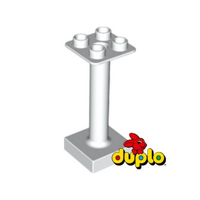 LEGO DUPLO 6258908 STAND 2X2 W/ BASE - WHITE