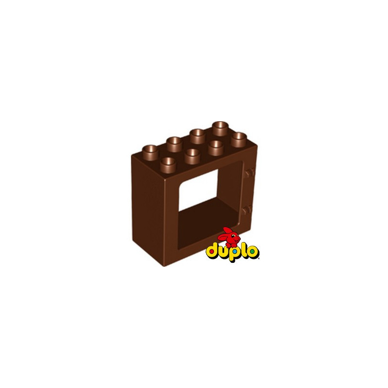 LEGO® DUPLO 6390997 DOOR FRAME 2X4X3 - REDDISH BROWN