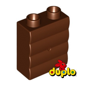 LEGO DUPLO 6094144 MUR 1X2X2 - REDDISH BROWN