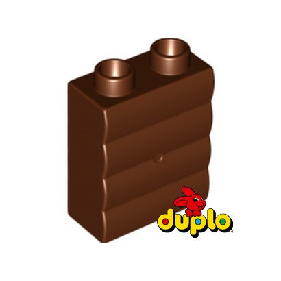 LEGO DUPLO 6094144 MUR 1X2X2 - REDDISH BROWN