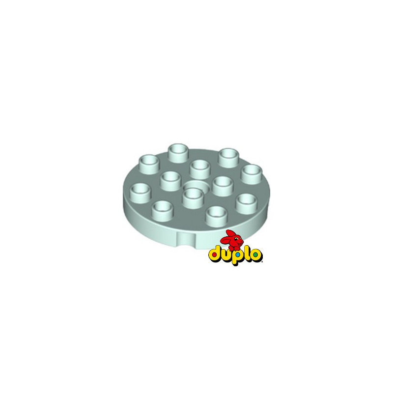 LEGO DUPLO 6392988 PLATE 4X4 ROND - AQUA