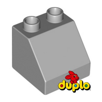 LEGO DUPLO 4222193 SLOPE 2X2X1.5 45° - MEDIUM STONE GREY