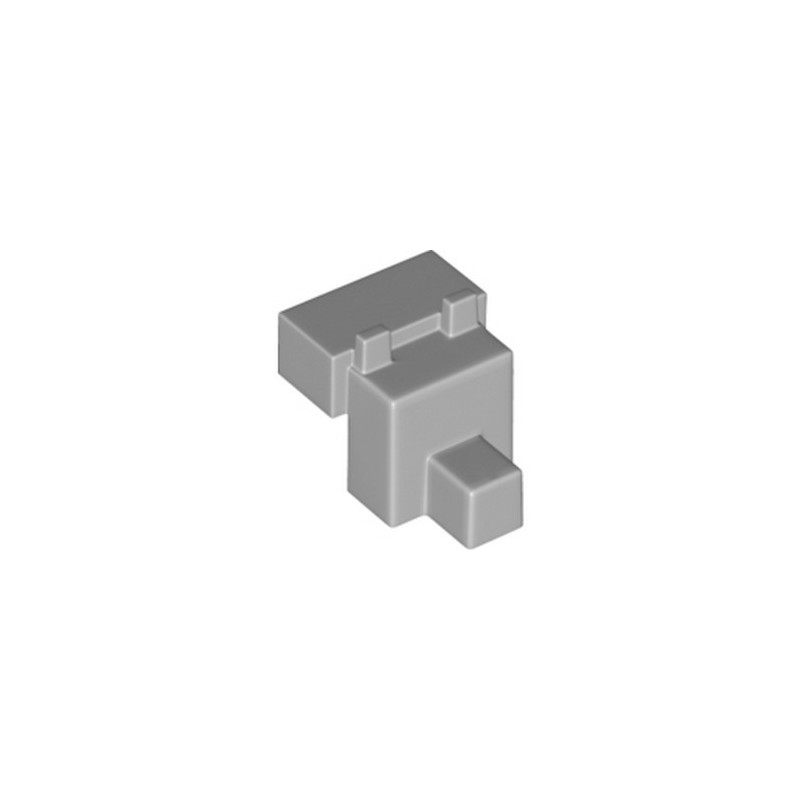 LEGO 6131700 TETE ANIMAL MINECRAFT - MEDIUM STONE GREY
