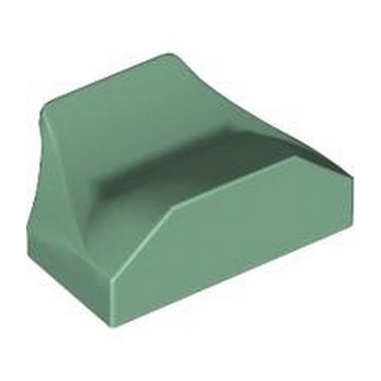 LEGO 6416000 PLATE W. BOWS 2X1½ - SAND GREEN