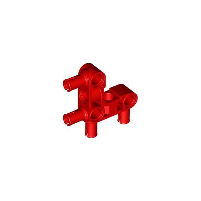 LEGO 6390258 ANGULAR BEAM 90 DEGR 4 SNAPS - RED