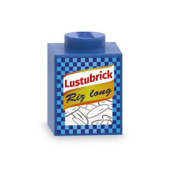 Paquet de riz "Lustubrick" imprimé sur Brique Lego® 1X1