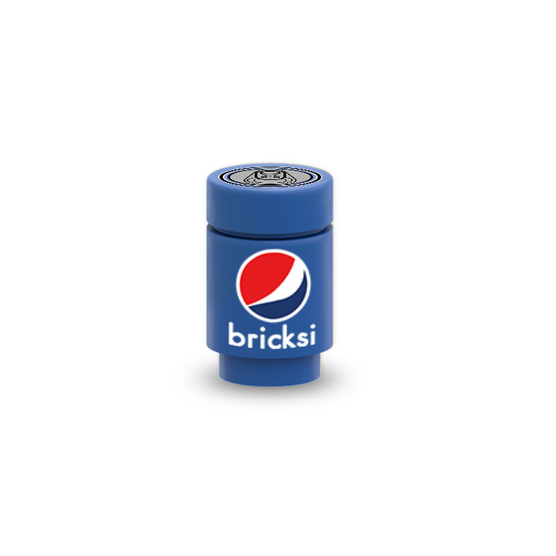 Canette Soda "Bricksi" imprimée sur Brique Lego® 1X1
