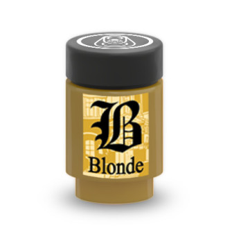 Beer can "B Blonde" printed...