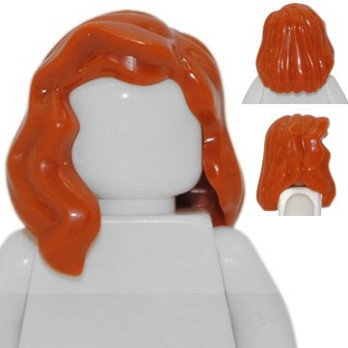 LEGO 6004435 LADY HAIR - DARK ORANGE