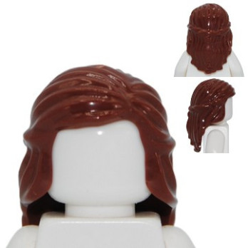 LEGO 4506003 LONG WOMAN HAIR - REDDISH BROWN