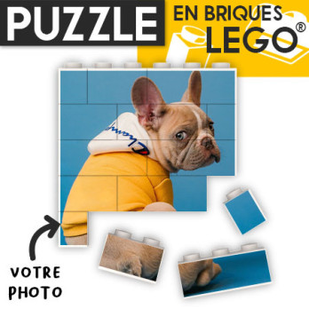 Puzzle 48x50mm à personnaliser imprimé sur Brique Lego®