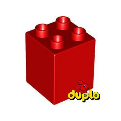 LEGO DUPLO 4107909 BRIQUE 2X2X2 - ROUGE