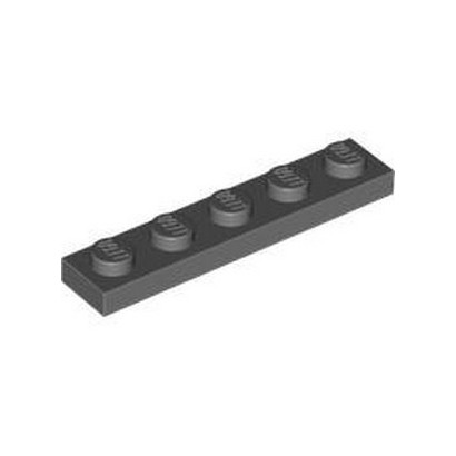 LEGO 6413109 PLATE 1X5 - DARK STONE GREY