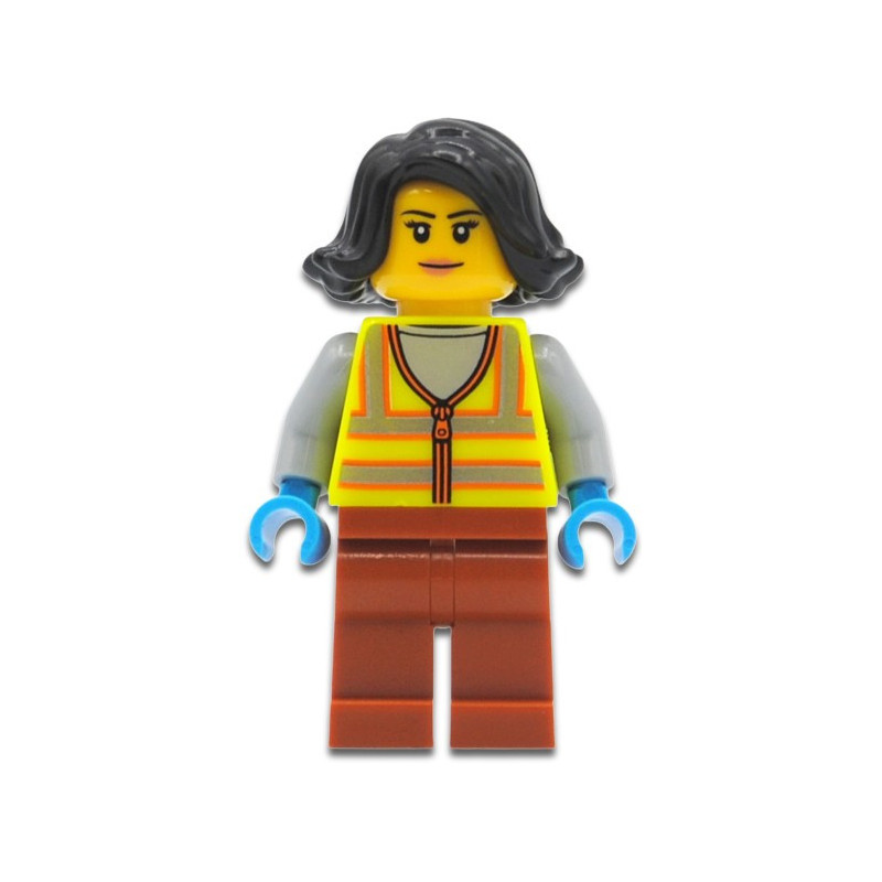 Photo libre de droit de Lego Femme Daffaires Minifigure À Main
