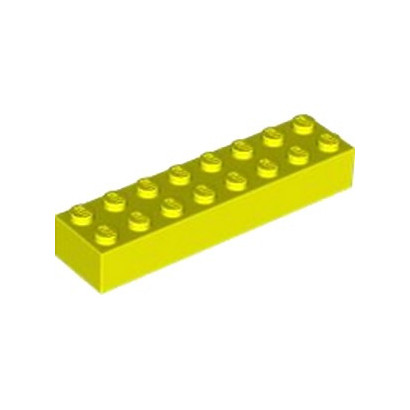 LEGO 6422247 BRIQUE 2X8 - VIBRANT YELLOW