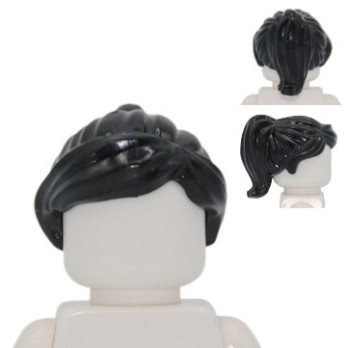 LEGO 6365482 WOMAN HAIR - BLACK