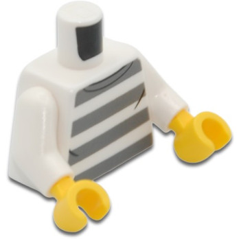 LEGO 6430667 PRISONNER TORSO - WHITE