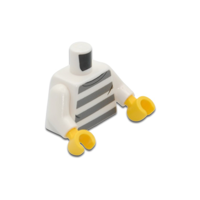LEGO 6430667 PRISONNER TORSO - WHITE