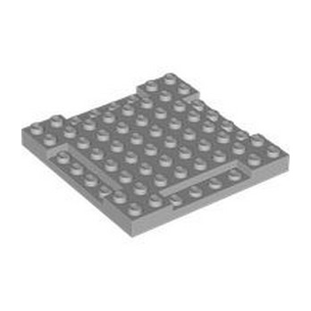 LEGO 6417814 PLATE 8X8 x 2/3 - MEDIUM STONE GREY