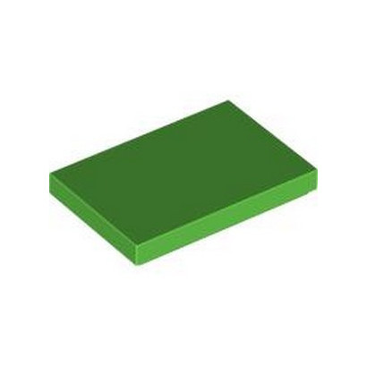 LEGO 6406357 PLATE LISSE 2X3 - BRIGHT GREEN