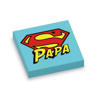 Placa impresa "Super Papa"...