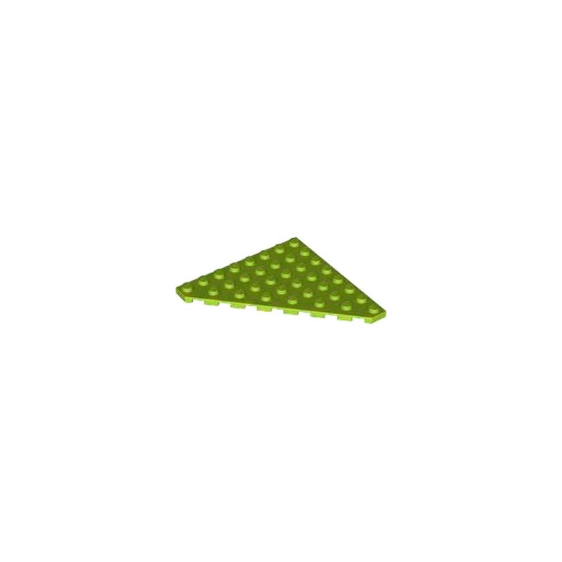 LEGO 6424330 CORNER PLATE 8X8 45 DEG - BRIGHT YELLOWISH GREEN