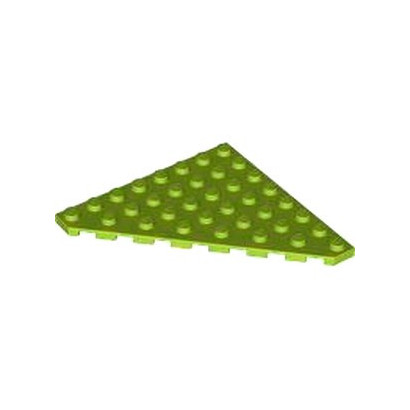 LEGO 6424330 CORNER PLATE 8X8 45 DEG - BRIGHT YELLOWISH GREEN