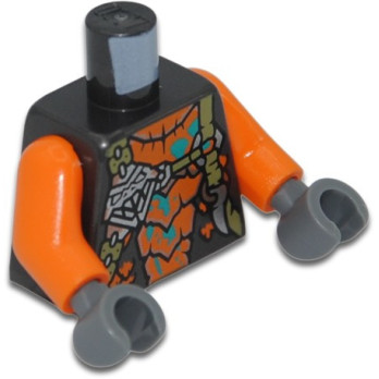 LEGO 6371772 TORSE IMPRIME - TITANIUM METALLIC