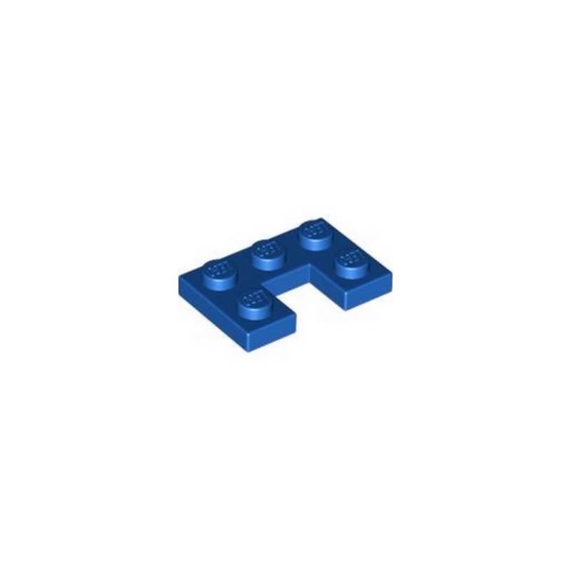 LEGO 6431782 PLATE 2X3, W/ CUT OUT - BLEU