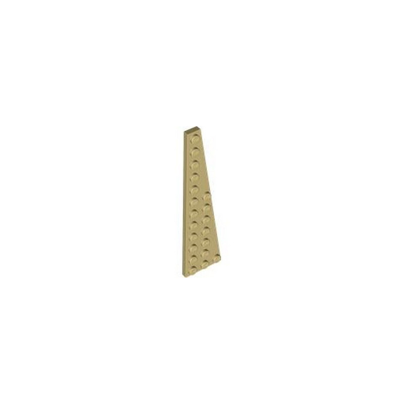 LEGO 6358289 RIGHT PLATE W/ ANGLE 3X12 - TAN