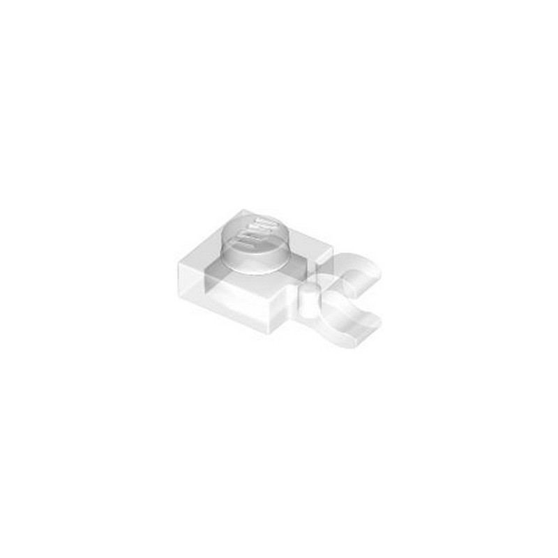 LEGO 6429708 PLATE 1X1 W/HOLDER VERTICAL - TRANSPARENT