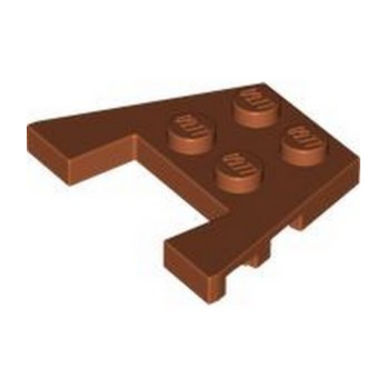 LEGO 6429033 PLATE 3X4 W/ANGLES - DARK ORANGE