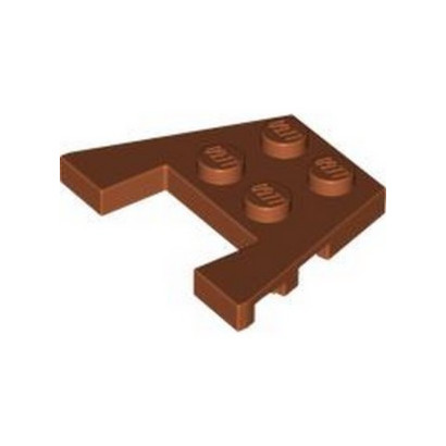 LEGO 6429033 PLATE 3X4 W/ANGLES - DARK ORANGE