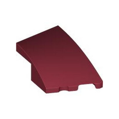 LEGO 6426456 BRICK 2X3, OUTSIDE BOW RIGHT - NEW DARK RED