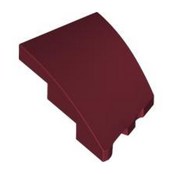 LEGO 6423979 BRICK 2X3, 1/2 OUTSIDE BOW LEFT - NEW DARK RED