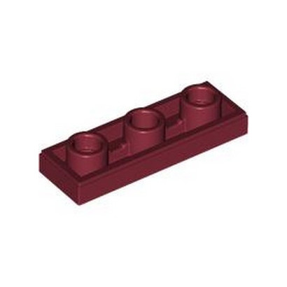 LEGO 6409757 TILE 1X3 INV W/3.2 HOLE - NEW DARK RED