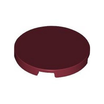 LEGO 6316561 PLATE LISSE ROND 3X3 - NEW DARK RED