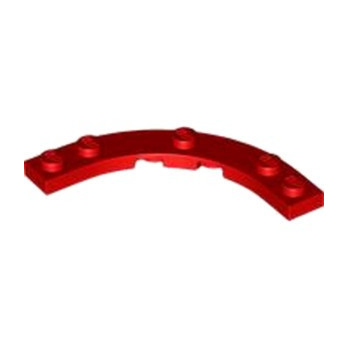 LEGO 6432012 PLATE 5X5, 1/4 CIRCLE - RED