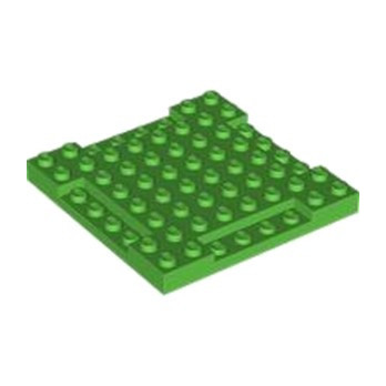 LEGO 6432298 PLATE 8X8 x 2/3 - BRIGHT GREEN