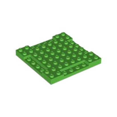 LEGO 6432298 PLATE 8X8 x 2/3 - BRIGHT GREEN