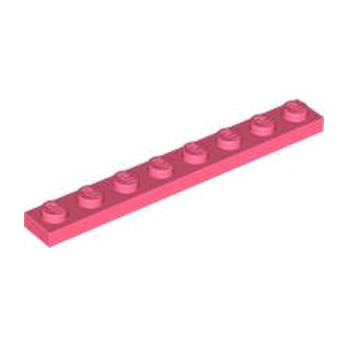 LEGO 6425366 PLATE 1X8 - CORAL