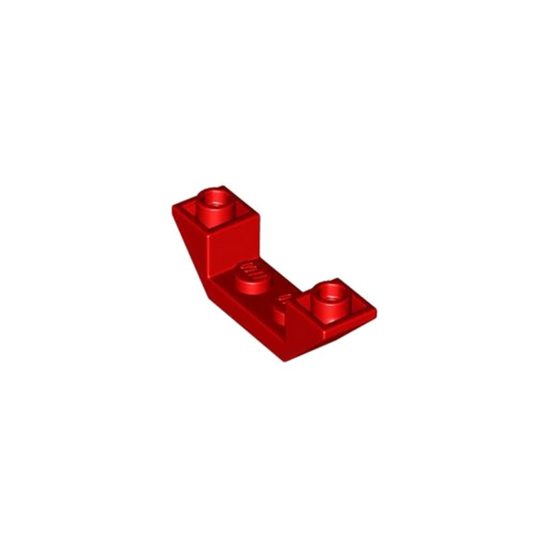 LEGO 6431120 ROOF TILE 1X4, INV., DEG. 45, W/ CUTOUT - RED