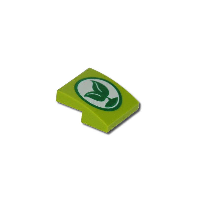 LEGO 6419160 DOME 2X2 PRINTED - BRIGHT YELLOWISH GREEN