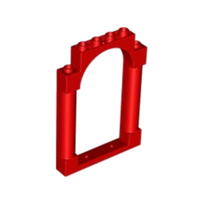 LEGO 6423005 WALL 1X6X7 WITH ARCH - RED
