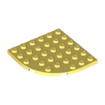 LEGO 6385626 PLATE 6X6 W/ BOW - COOL YELLOW