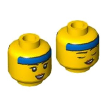 LEGO 6419101 TÊTE FEMME (2 FACES) - JAUNE