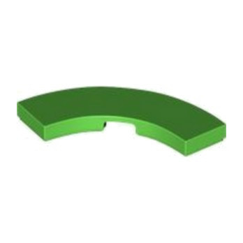 LEGO 6406233 PLATE LISSE 3X3 1/4 CERCLE - BRIGHT GREEN