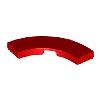 LEGO 6375825 PLATE LISSE 3X3 1/4 CERCLE - ROUGE